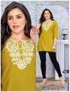Fashion Talk Short And Sweet Rayon Designer Tunic Short Kurtis Suppliers In Mumbai
